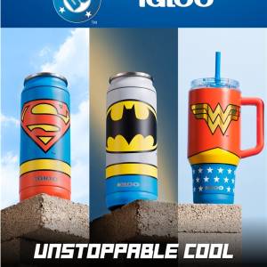 Igloo lanza una nueva colección de neveras y vasos de Superman y superhéroes de DC