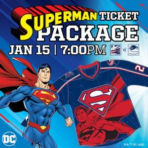 Los Columbus Blue Jackets organizarán Noche de Superman este enero