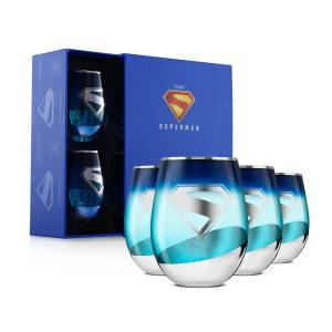 JoyJolt presenta edición especial de colección de cristalería de Superman