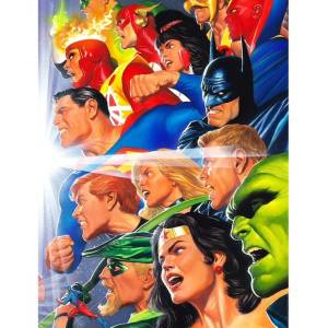JLA: Guerreros de la Justicia - Lámina de arte de Alex Ross